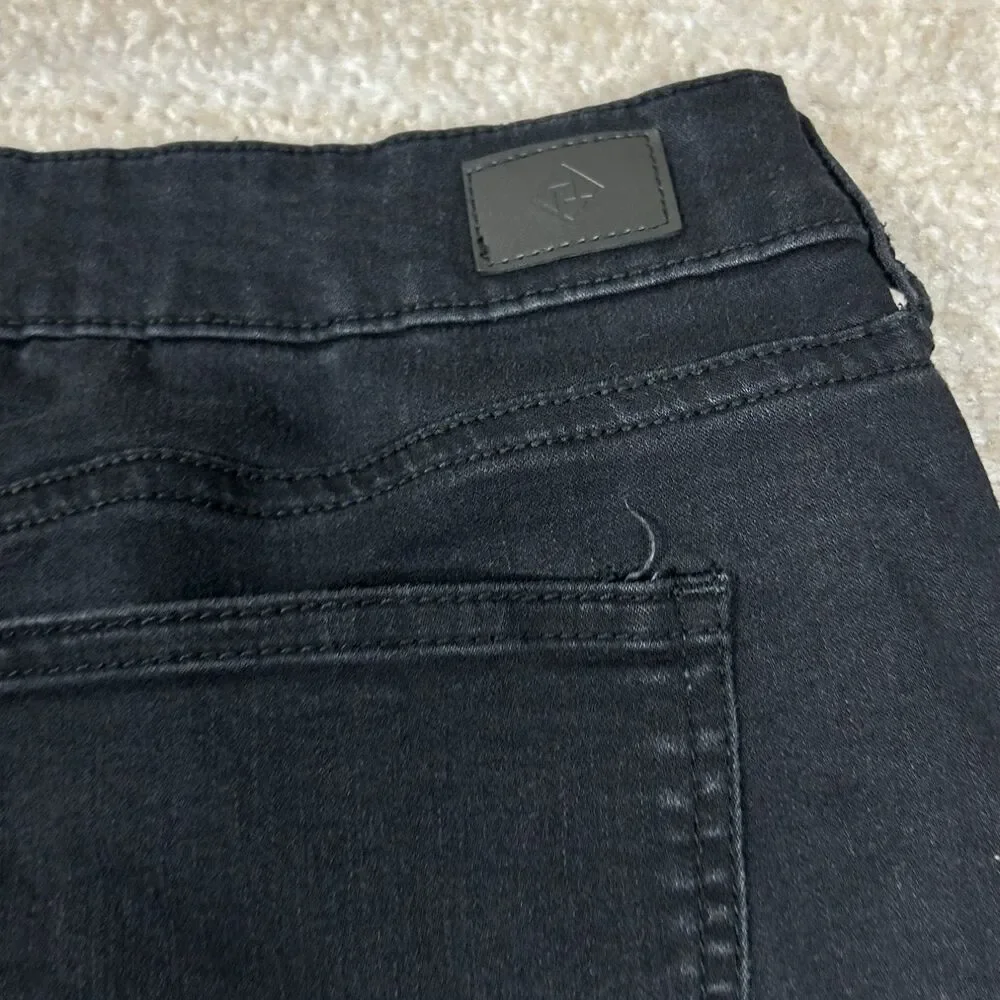 Truth + Theory Womens Black Skinny Jeans Stretch 28 Inseam fabric